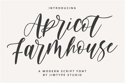 Apricot Farmhouse Font By Jimtypestudio Creative Fabrica