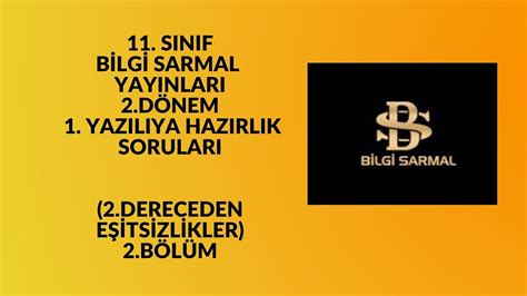 11 SINIF 2 DÖNEM 1 YAZILIYA H SORULARI 2 DERECEDEN DENKLEMLER VE