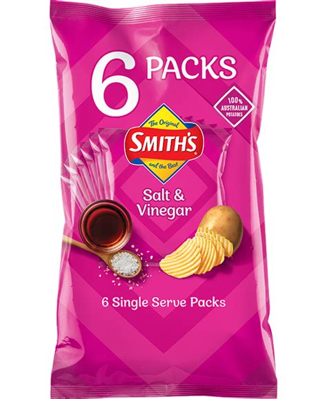 Crinkle Cut Salt And Vinegar Chips Multipack Smiths Chips