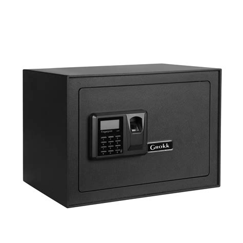 Grokk 0.8 Cubic Biometric Fingerprint Safe for Home Fireproof Safe Box