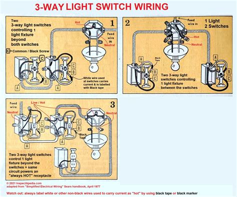 3 Way Switch Wiring Diagram With 3 Lights Way Wiring Light Switch