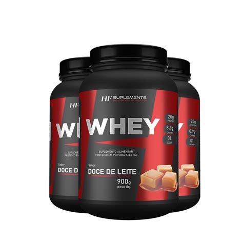 3X Whey Protein De Doce De Leite 900G Hf Suplements Proteina Scoop