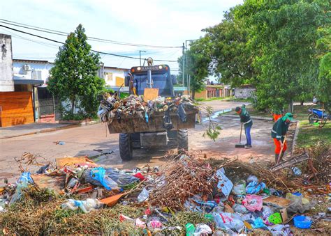 RESISTENCIA Operativos de limpieza y recolección de residuos funcionan