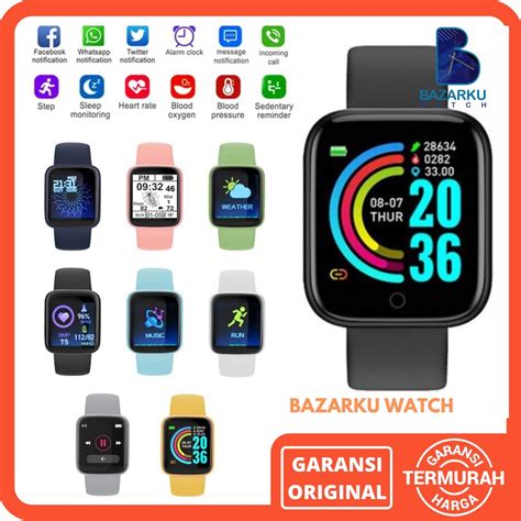 Jual Smartwatch Y68 Jam Tangan Pria Smart Watch Y68 Jam Tangan Pintar