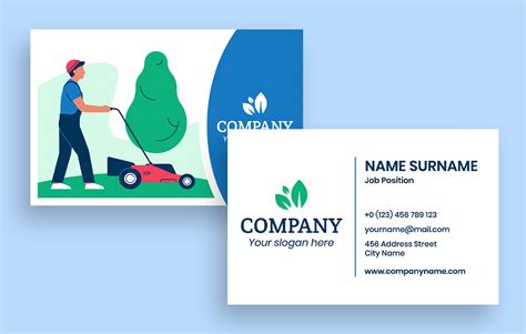 Design and get this Hand-drawn Landscaping Co. Business Card template for free