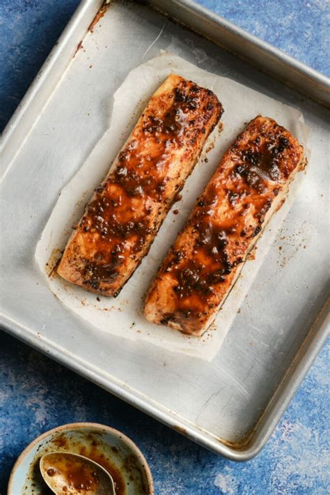 Miso Glazed Salmon | Baked Bree