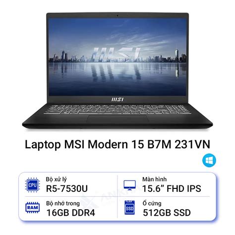 Laptop Msi Modern B M Vn