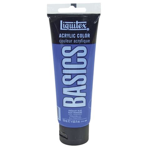 Htconline In Liquitex Basics Acrylic Primary Blue Ml