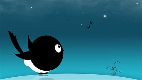 2D Bird Drawing HD Wallpaper - WallpaperFX