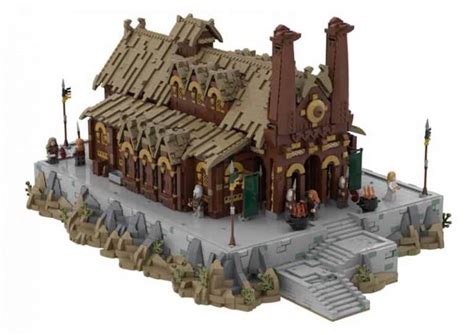 Lord Of The Rings Rohan Edoras Meduseld Golden Hall MOC 62288 UCS