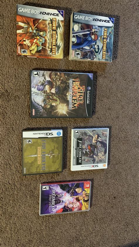 Some Fire Emblem goodness: my current collection. I was late to the series, the first one I ...