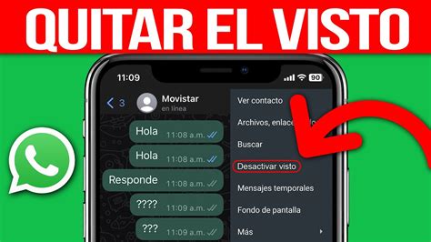 C Mo Desactivar El Visto En Whatsapp Truco F Cil Y R Pido Youtube