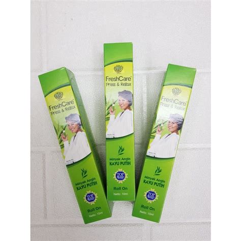 Jual Freshcare Press Relax Minyak Angin Kayu Putih Ml Shopee