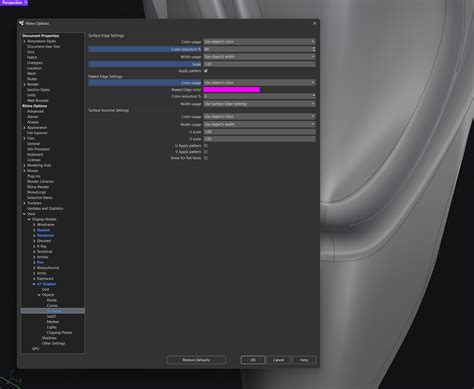 Bug Custom Naked Edge Settings Serengeti Rhino WIP McNeel Forum