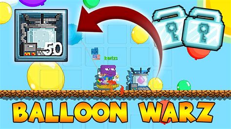 EXPLODING 50 BALLOON O MATIC GOT PROFIT GROWTOPIA BALLOON WARZ