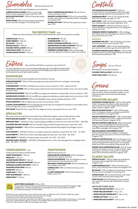 Firebirds Wood Fired Grill Menu With Prices Updated May