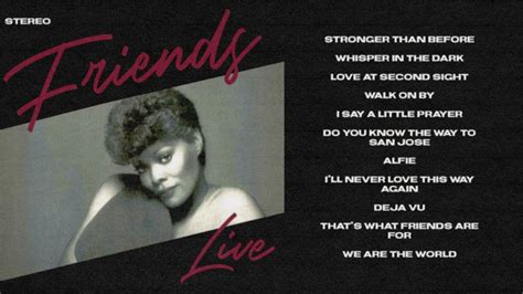 Dionne Warwick Friends Live 1986 YouTube