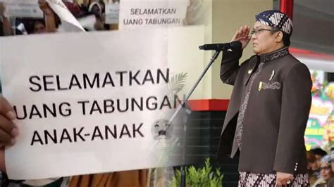 bupati tasikmalaya angkat bicara terkait eks kepsek tilap tabungan murid