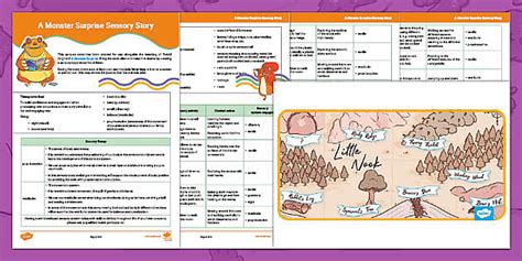 Sensory Story A Monster Surprise Profesor Hizo Twinkl