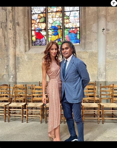 Christian Karembeu Papa Combl Avec Son Pouse Pour L Anniversaire