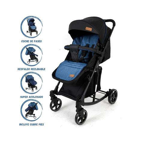 Coche Cuna Mecedora Baby Craft Madrid Blue Cuzka