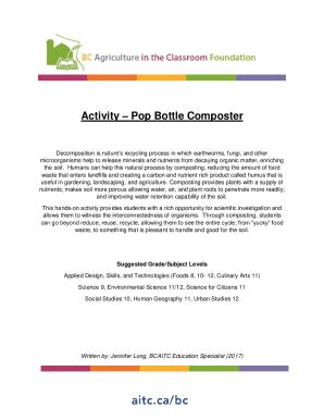 Fillable Online Compost Lesson Teach Me Food Farms Fax Email Print