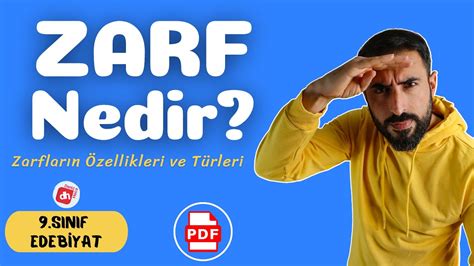 Zarf Nedir Zarf Çeşitleri Belirteç 9 Sınıf Edebiyat Tiyatro