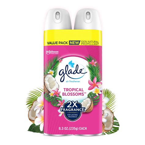 Glade Aerosol Spray Air Freshener For Home Exotic Tropical Blossom