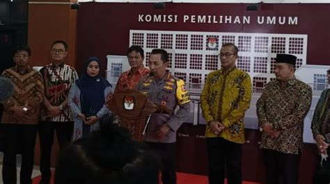 Kpu Dan Polri Sepakat Teken Mou Terkait Pengamanan Pemilu 2024 Kapolri