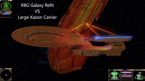 Rbg Galaxy Class Refit Vs Kazon Carrier Delta Quadrant Star Trek