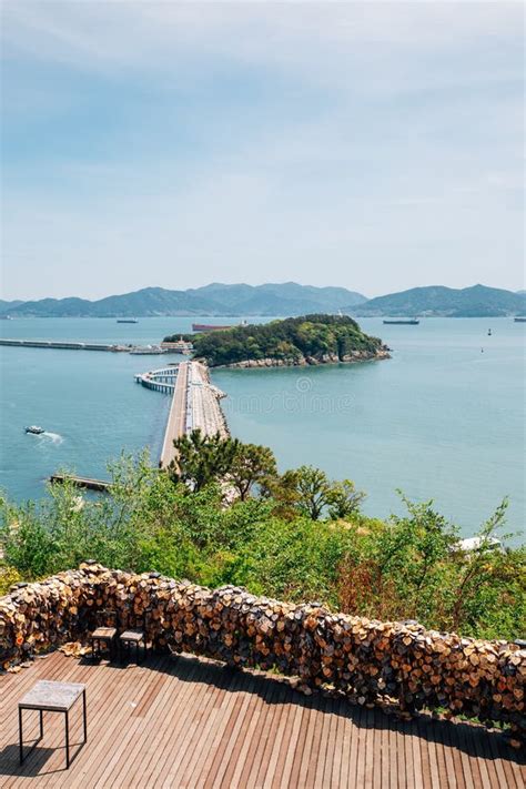 View of Odongdo Island and Sea from Jasan Park in Yeosu, Korea Stock Photo - Image of panorama ...