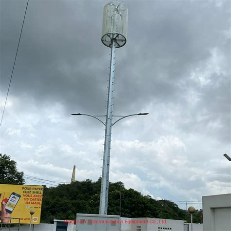 Antenna Monopole Telecommunication Gsm Tubular Pole Mobile Tower