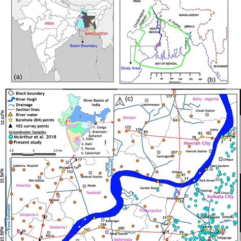 Spatial Distribution Of Different Hydrochemical Facies And Area Covered