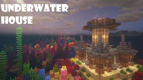 Minecraft How To Build An Underwater House Easy Tutorial 2 Underwater House Underwater