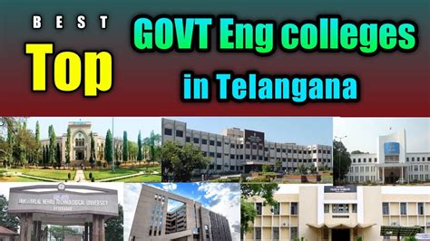 Top And Best Government Engineering Colleges In Telangana B Tech Govt