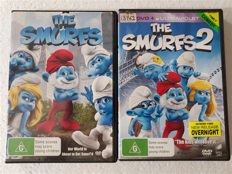 The Smurfs 1 & 2 - two disc set - DVD - used – Reptile Direct Australia