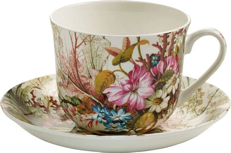 Maxwell Williams Tazza Per La Colazione Con Piattino Summer Blossom