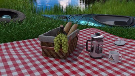 Artstation Picnic By The Lake