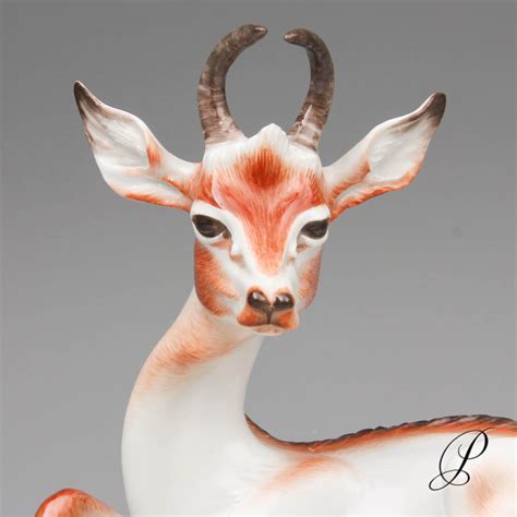 Figur Meissen Wahl Gazelle Von Paul Walther Porzellan Porcelain