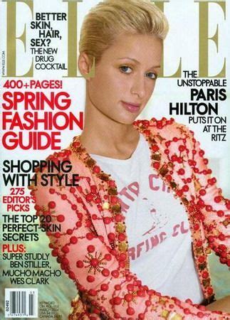 Elle US March 2004 Paris Hilton Ben Stiller Elle Magazine Magazine