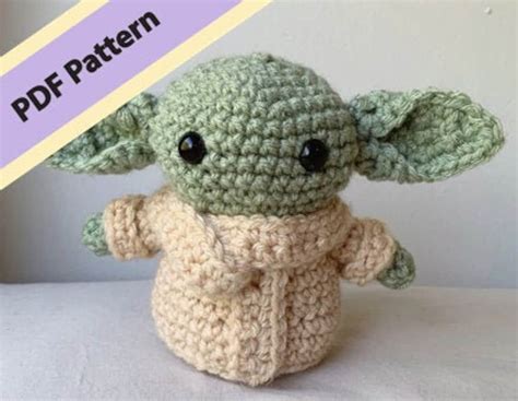 Baby Yoda / Grogu PDF Pattern Crochet Plush / Amigurumi Easy Beginner ...