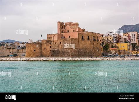 The Ancient Castle At The Top Of The Promontory Of Castellammare Del