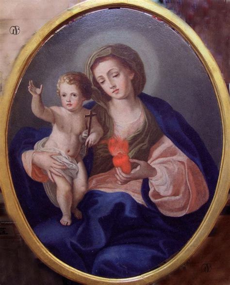 Assergi Madonna Con Bambino Sec XVIII Giuseppe Bonifazio