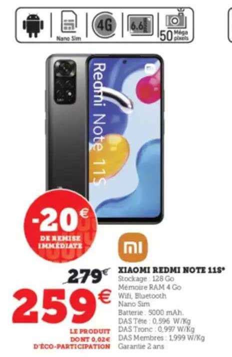 Promo Xiaomi Redmi Note 11s Chez Hyper U ICatalogue Fr