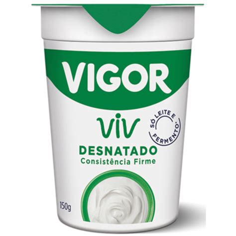 Iogurte Desnatado Vigor Viv Copo 150g Pão de Açúcar