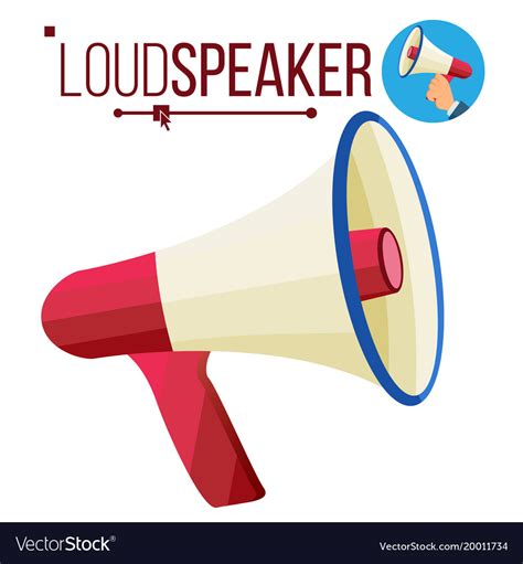 Loudspeaker Icon Megaphone Bullhorn Royalty Free Vector