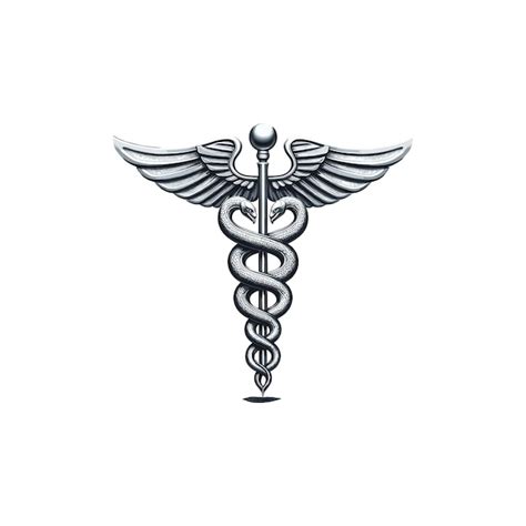 El logotipo de la serpiente médica de Caduceus El símbolo médico de