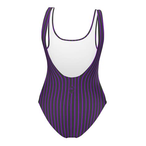 Imperial Violet Pinstripe One-Piece Swimsuit – Dragon Foxx®