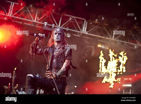 Erik Danielsson Of Watain At Day 1 Of The Bloodstock Open Air Festival