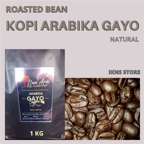 Jual Kopi Arabika Gayo Natural 1 Kg Bean Biji Shopee Indonesia